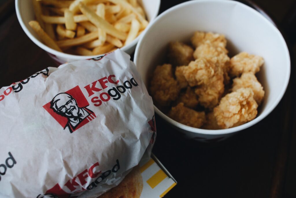 Popcorn chicken is one of the best low-calorie KFC options