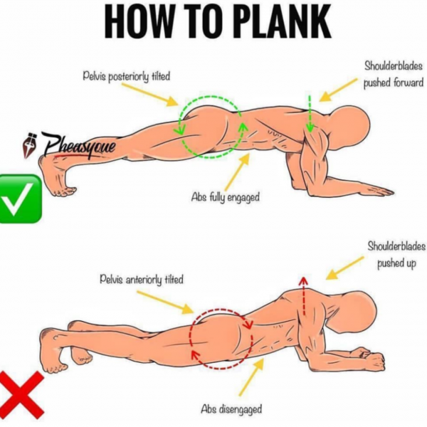Planks are one of the best exercises you can do from home